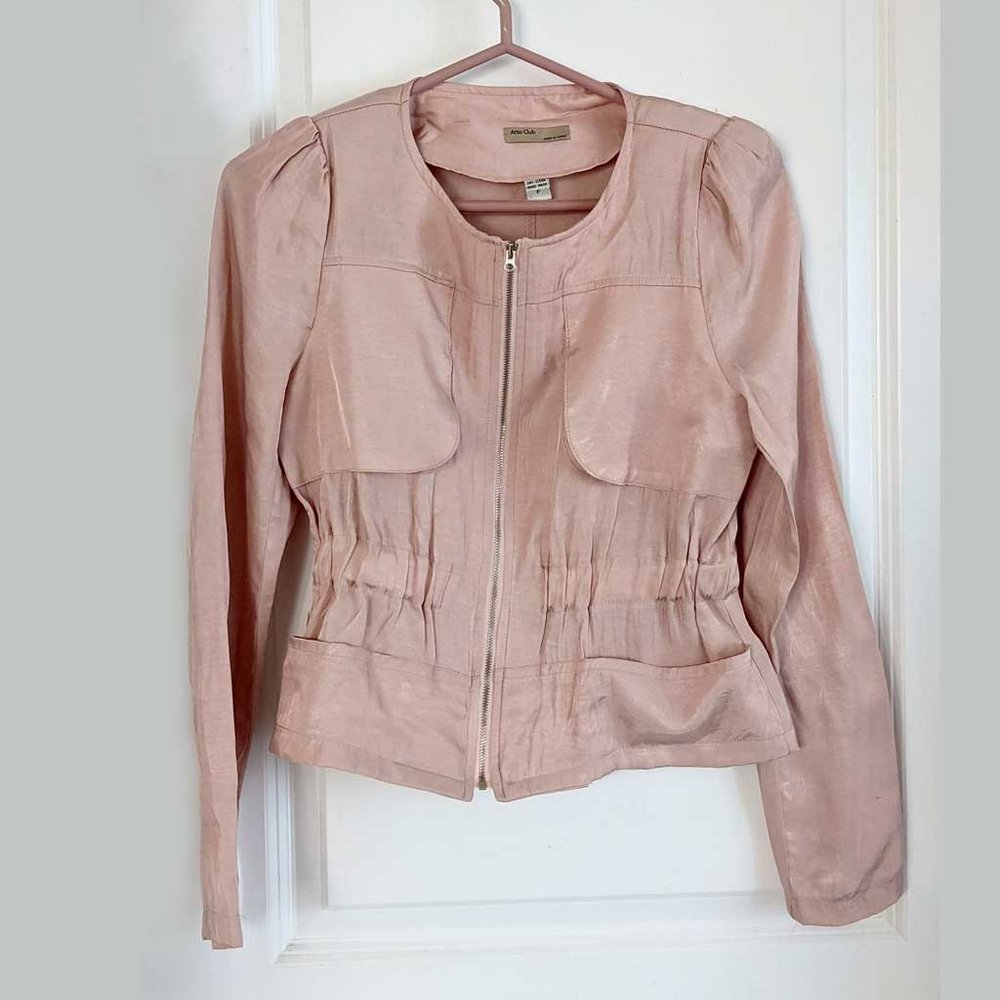 Cropped light weight jacket made in Korea